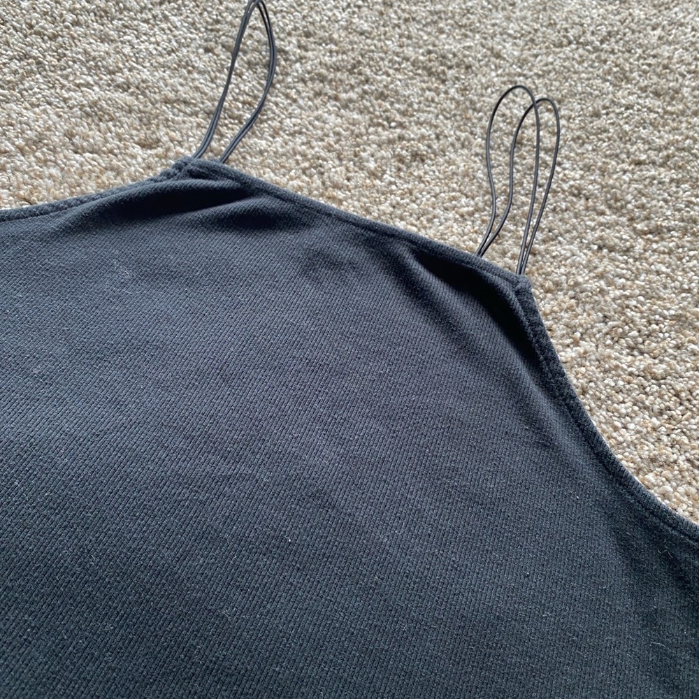 🖤 💛wild fable Black Double-Strap Crop Cami K - Picture 3 of 3